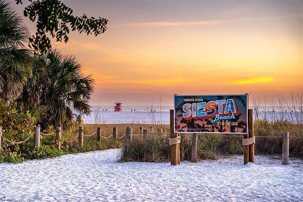 Siesta Beach sunset, #1 beach in the USA