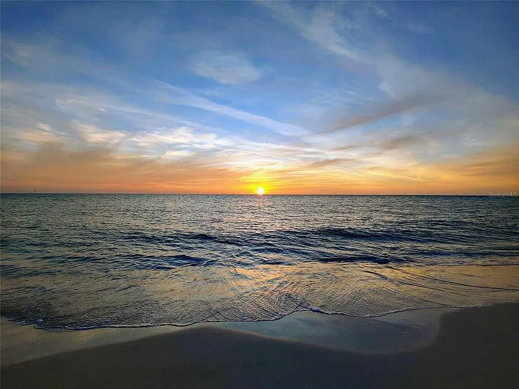Sunset over the open Gulf of Mexico